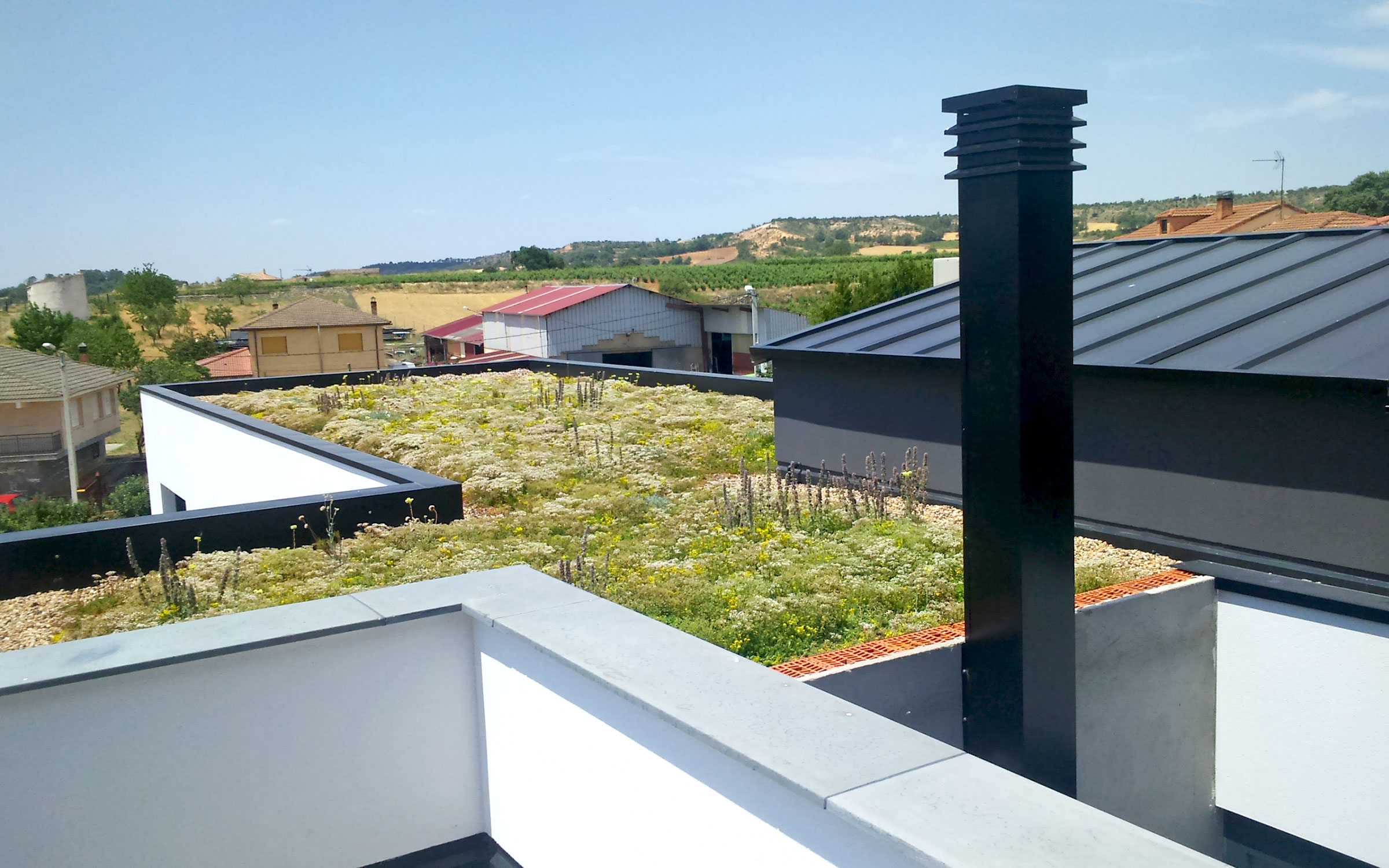 Cubierta ajardinada con Sedum