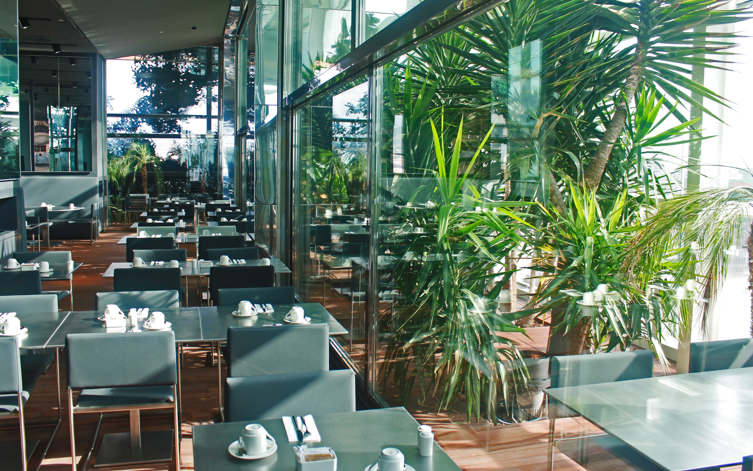 El interior de un restaurante