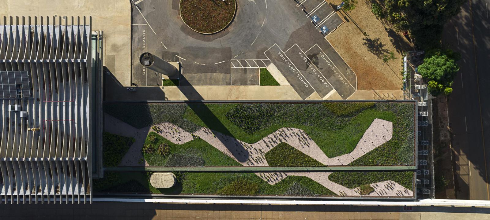 Cubierta vista desde arriba