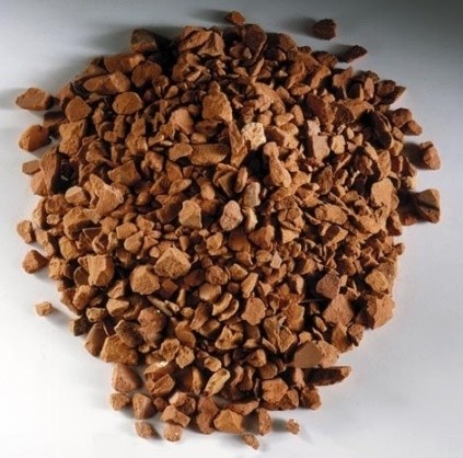 Sustrato granular de ladrillos reciclados